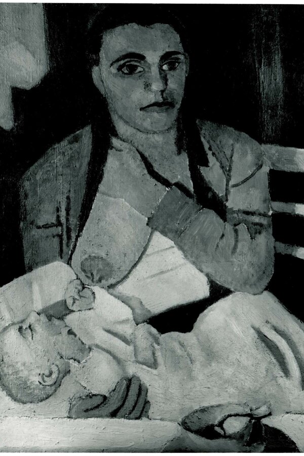 Anton Bruder, Matka s dítětem, 1927, olej, plátno